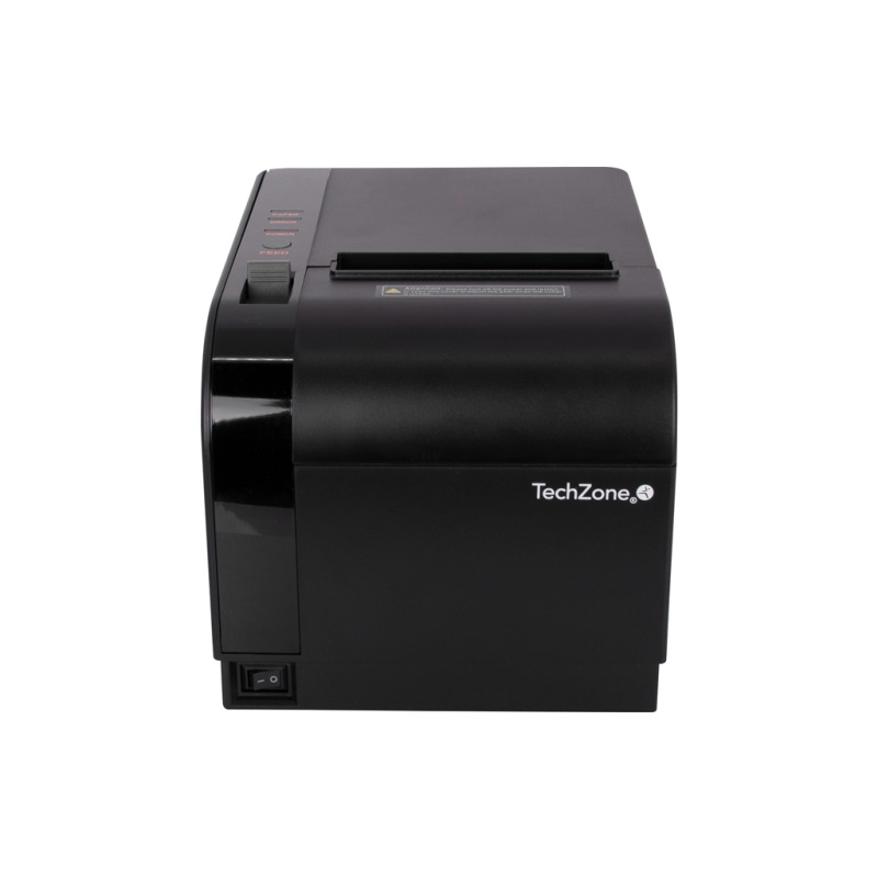 MINIPRINTER TECHZONE TZBE301, TERMICA, 80 MM, VEL 300 MM/S, 576 DPI, USB, SERIAL, RJ45, RJ11, CORTADOR AUTOMATICO, 1 AÑO DE GARANTIA
