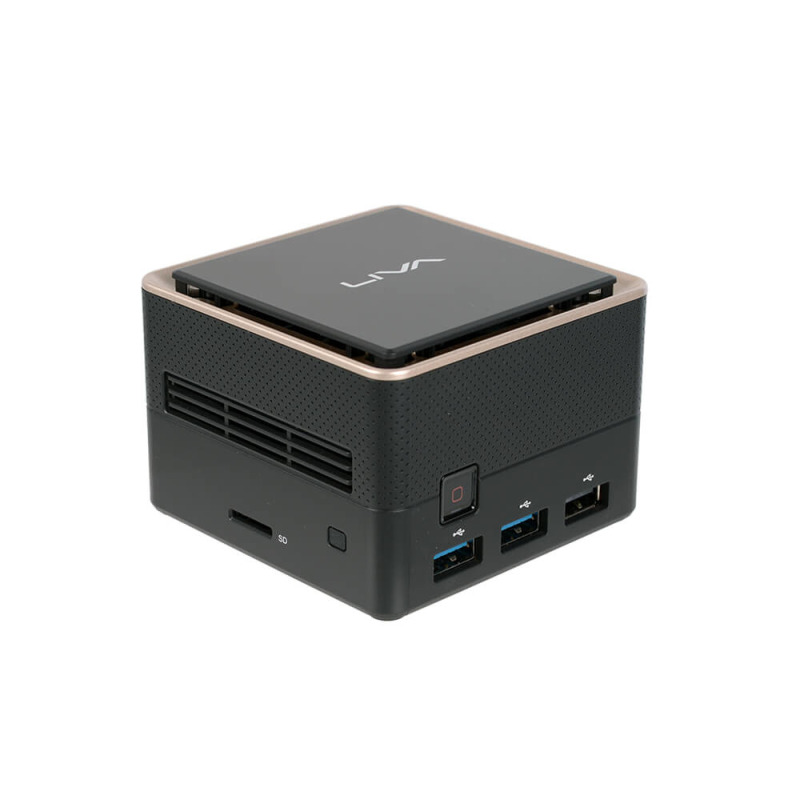 ECS LIVA Q3 Plus V1605B Mini PC AMD Ryzen Embedded V1000 8 GB DDR4-SDRAM 128 GB eMMC Windows 10 Pro Negro image 3