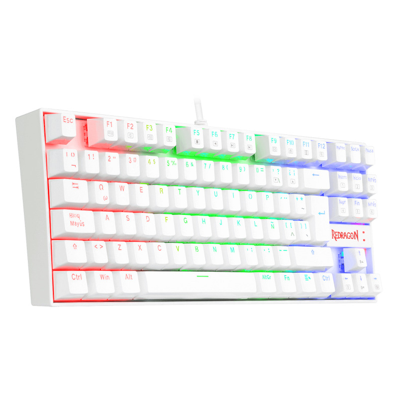 REDRAGON K552W-RGB-1R-SP KUMARA WHITE RGB, Teclado Mecánico Gaming image 5