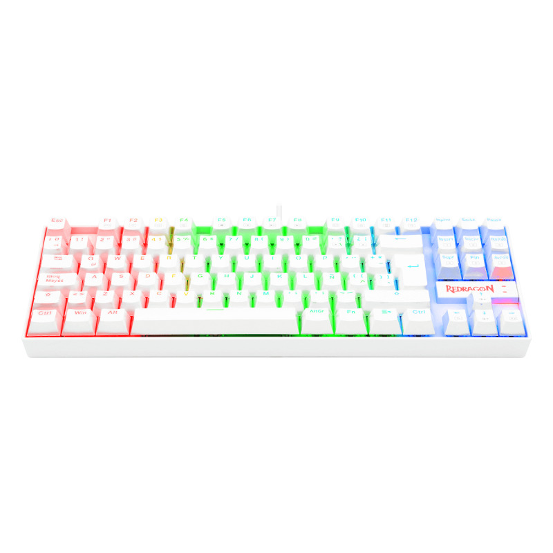 REDRAGON K552W-RGB-1R-SP KUMARA WHITE RGB, Teclado Mecánico Gaming image 6