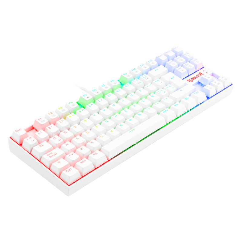 REDRAGON K552W-RGB-1R-SP KUMARA WHITE RGB, Teclado Mecánico Gaming image 8