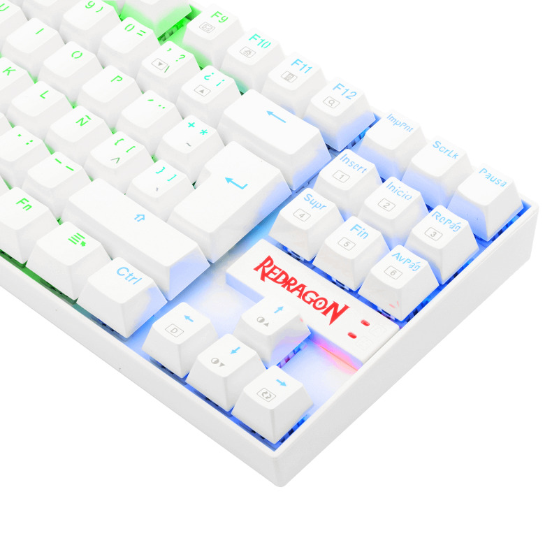 REDRAGON K552W-RGB-1R-SP KUMARA WHITE RGB, Teclado Mecánico Gaming image 9