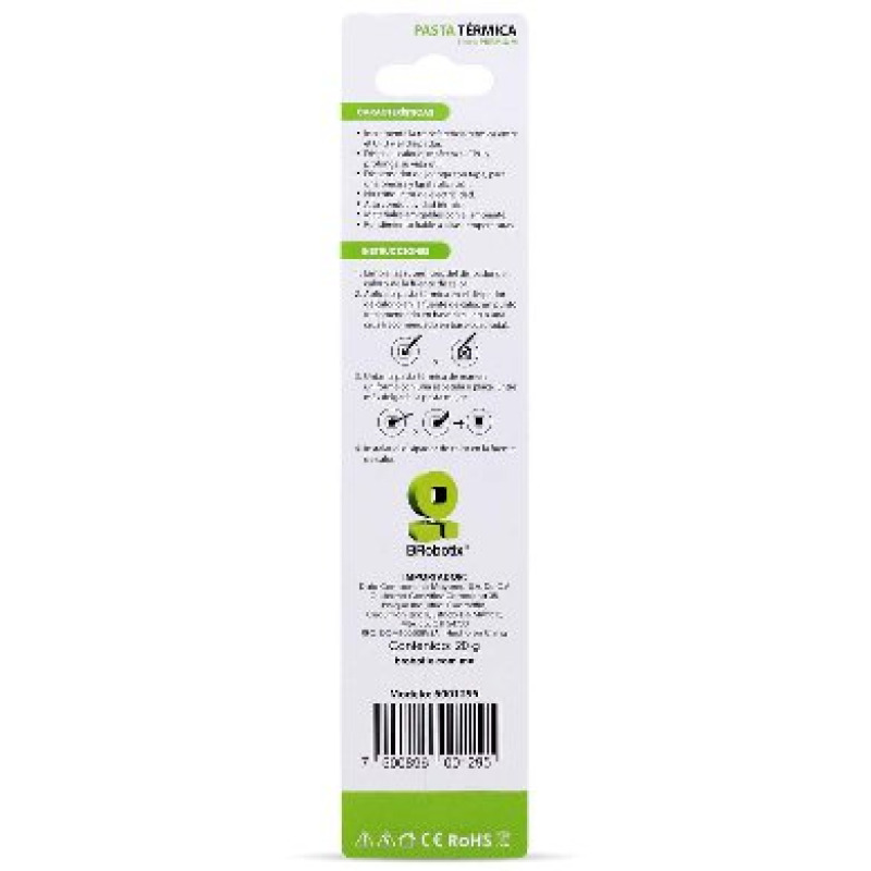 PASTA TERMICA BROBOTIX JERINGA DE 20G, PLATA image 5