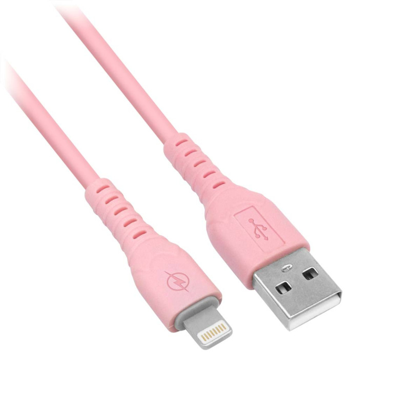 COMBO BROBOTIX CARGADOR DE PARED + CABLE USB-A A LIGHTNING, CARGA RAPIDA, 18W, COLOR ROSA image 7