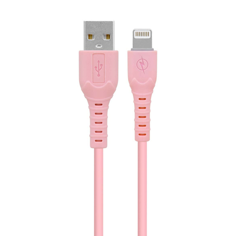 COMBO BROBOTIX CARGADOR DE PARED + CABLE USB-A A LIGHTNING, CARGA RAPIDA, 18W, COLOR ROSA image 8