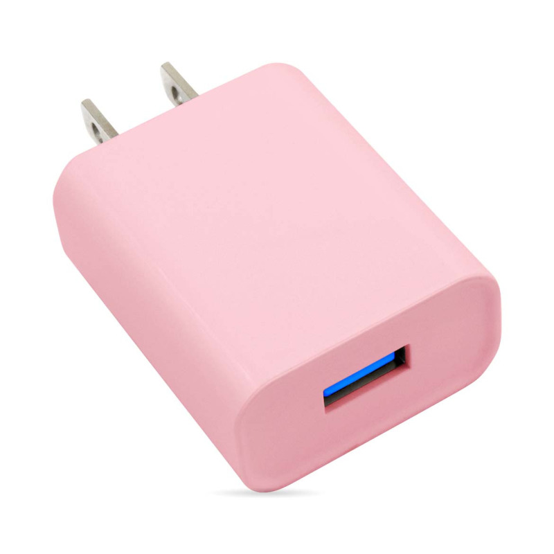 COMBO BROBOTIX CARGADOR DE PARED + CABLE USB-A A USB-C, CARGA RAPIDA, 18W, COLOR ROSA image 4