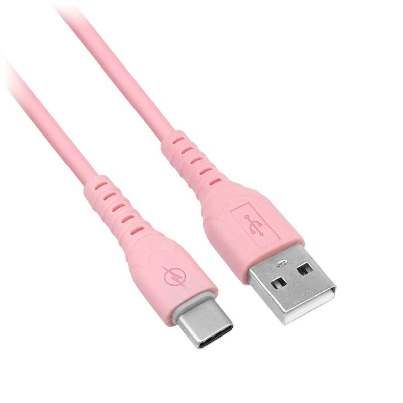 COMBO BROBOTIX CARGADOR DE PARED + CABLE USB-A A USB-C, CARGA RAPIDA, 18W, COLOR ROSA image 7