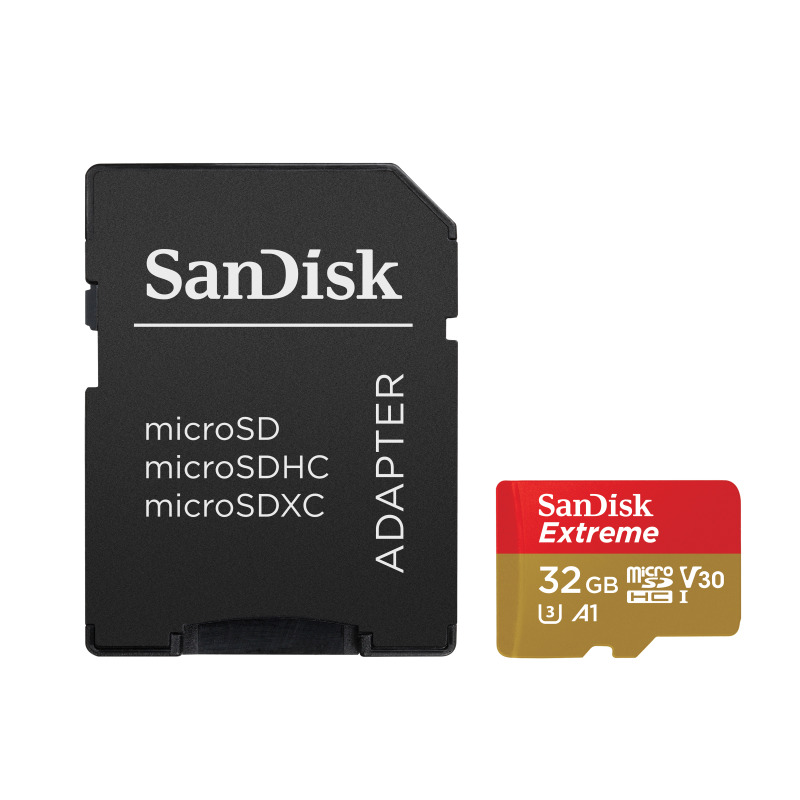 MEMORIA SANDISK MICRO SDHC 32GB EXTREME 100MB/S 4K CLASE 10 A1 V30 C/ADAPTADOR SDSQXAF-032G-GN6MA image 3