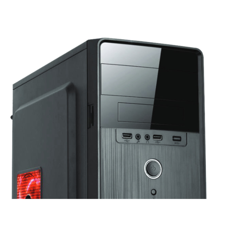 GABINETE STYLOS (STPGAC5B) CGAB5, MICRO ATX, FUENTE 500W, 1*USB 1.0, 2*USB 3.0, NEGRO