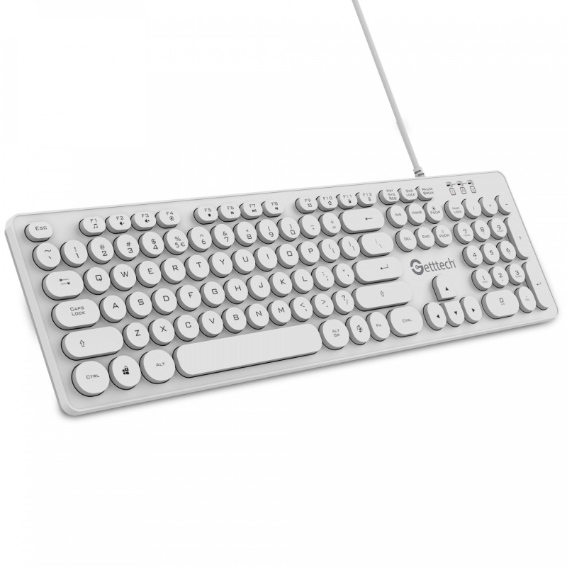 Getttech GTI-28201B teclado USB Blanco