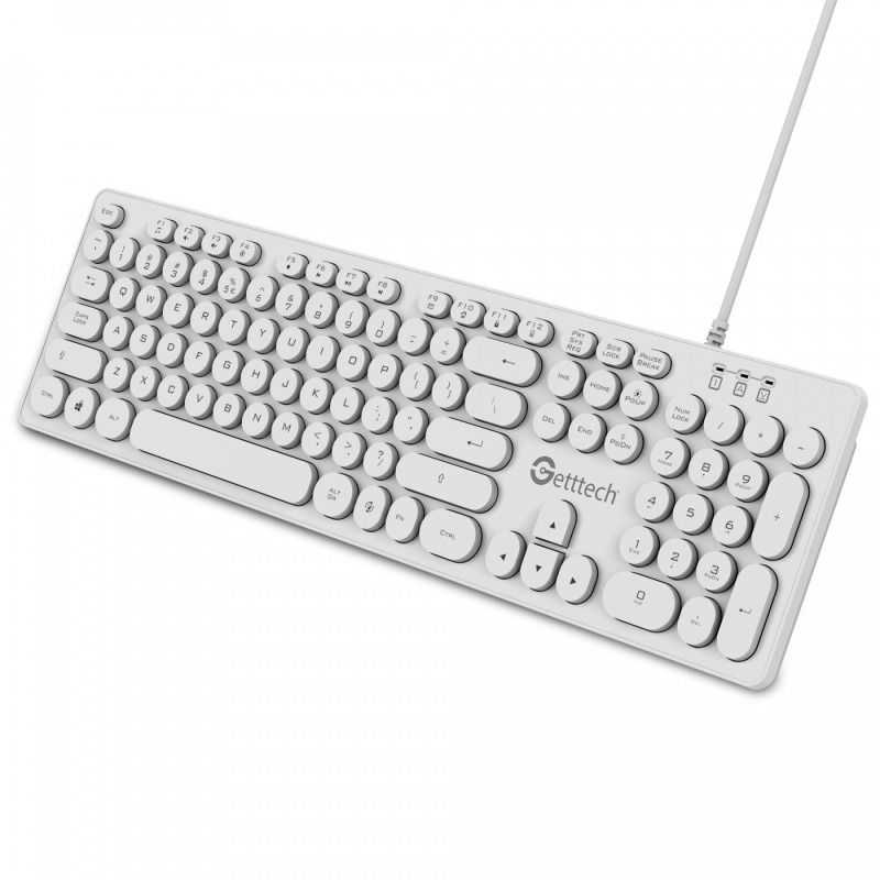 Getttech GTI-28201B teclado USB Blanco image 5