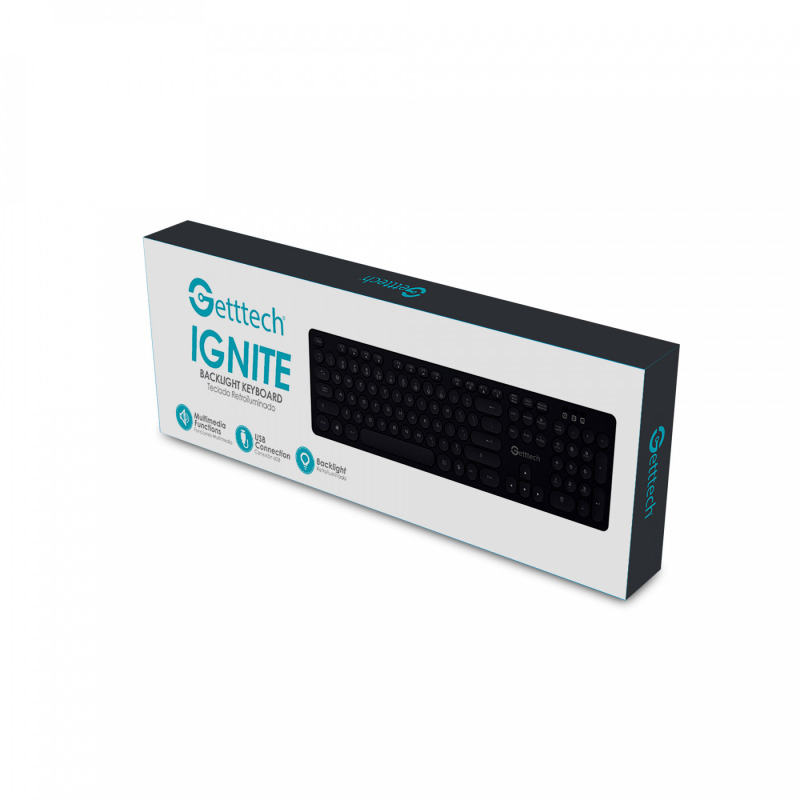 TECLADO GETTTECH (GTI-28201G) IGNITE, RETROILUMINADO, USB, 105 TECLAS image 6