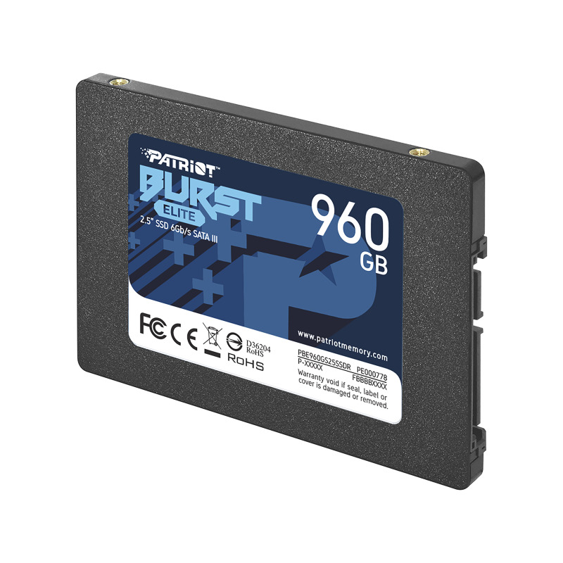 UNIDAD SSD 2.5" PATRIOT 960GB (PBE960GS25SSDR) BURST ELITE, SATA3, 7MM, 3D NAND image 2