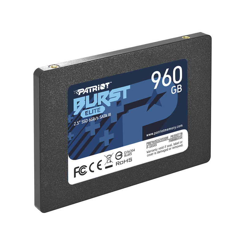 UNIDAD SSD 2.5" PATRIOT 960GB (PBE960GS25SSDR) BURST ELITE, SATA3, 7MM, 3D NAND image 3