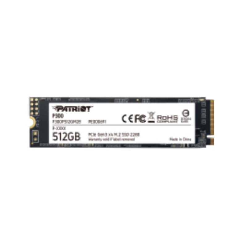 UNIDAD DE ESTADO SOLIDO PATRIOT P300 / 512GB M.2 2280 PCIE GEN 3 X4 SSD 