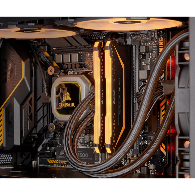 MEMORIA DIMM DDR4 CORSAIR (CMW16GX4M2C3200C16-TUF) 16GB 3200MHZ (2X8GB) VENGEANCE RGB TUF NEGRO CL16 image 9