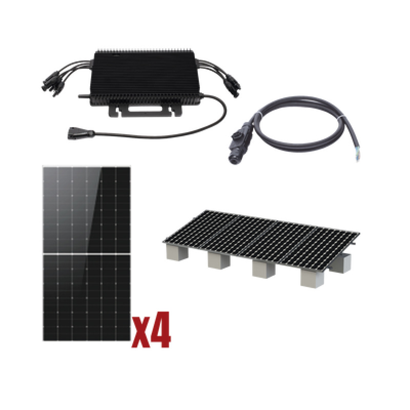 Kit Solar Interconexion  / 2kW  220Vca / Microinversores HOYMILES / Montaje Incluido  