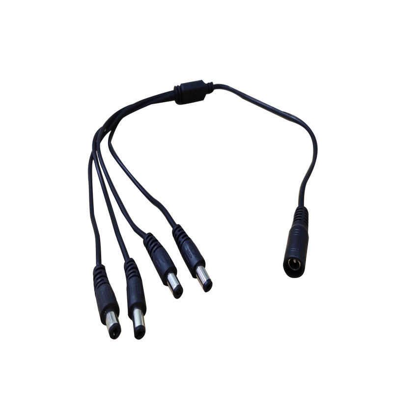 SAXXON PSUWB07 - Divisor de energia / Tipo pulpo / 4 Conectores macho / 2.1 mm / 1 Conector hembra