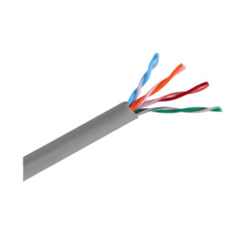 SAXXON OUTP5ECCA305G - Bobina de Cable UTP Cat5e/ 305 Metros/ CCA/ Color Gris/ Uso Interior/ Cert ISO9001/ UL 444/ RoSH/ ANSI/ TIA/ EI-568B