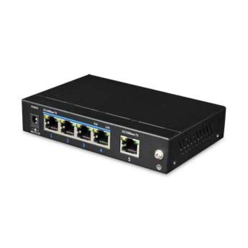 UTEPO UTP3SW0401TP60 - Switch PoE de 5 Puertos Fast Ethernet/ 4 Puertos PoE/ 60 Watts Totales/ 1 Puerto Uplink/ Estándares 802.3af & at / Conexión hasta 250m en Modo CCTV/ No administrable #BUENFIN