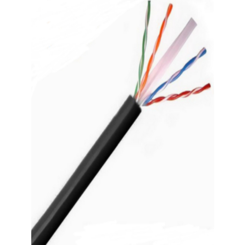 SAXXON OUTP6COP150NE - Bobina de Cable UTP Cat6 100% Cobre/ 150 Metros/ Uso Exterior/ Cubierta LDPE/ 4 Pares/ Soporta Pruebas Fluke Test/ Cumple con Estandares ISO / IEC 11801 Ed2; EIA / TIA568B/ UL/  Ideal para Cableado de Redes y Video/