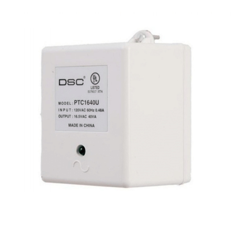 DSC PTC1640U - Transformador 16VCA / 40VA  #cer Fusible Interno para paneles y módulos de NEO, Power Series y Maxsys #LosPrincipales