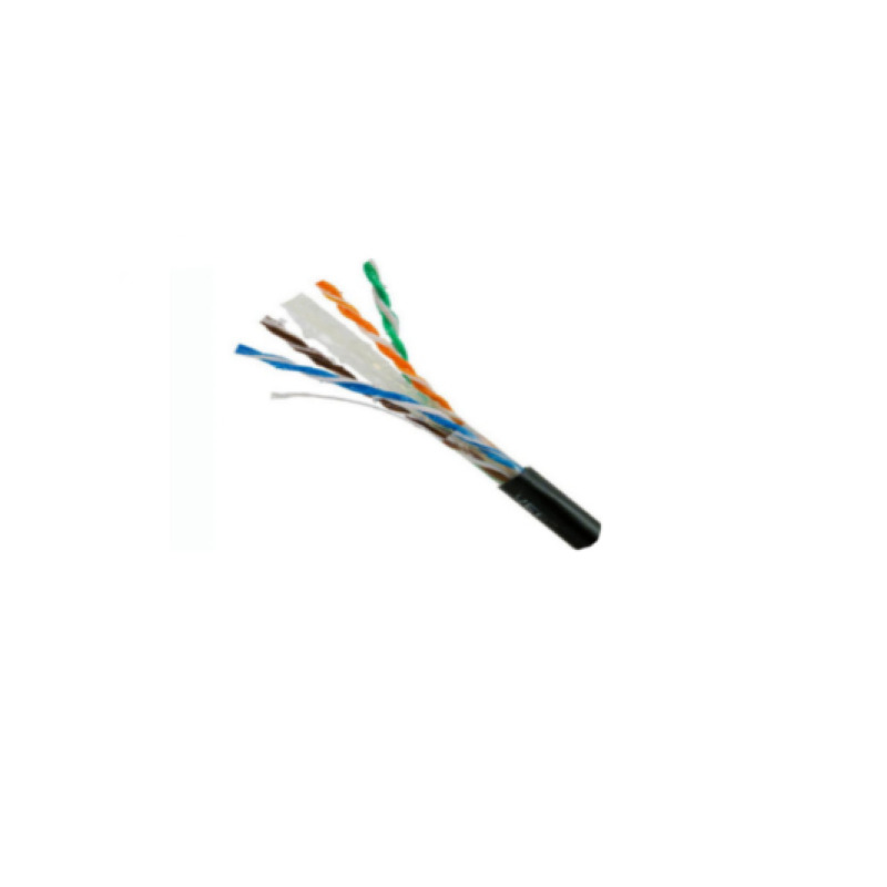 SAXXON OUTPCAT6GCOPEXT- Bobina de Cable UTP Cat6 100% Cobre con Gel/ 305 Metros/ Uso Exterior/ Color Negro/ Cumple con Estandares: ISO/ IEC 11801 Ed2; EIA/ TIA568/ Ideal para Cableado de Redes y Video/
