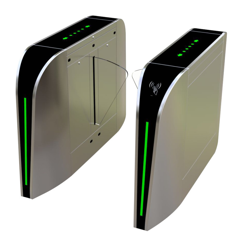  ZKTECO FBL300 - Barrera Peatonal Retraible / Bidireccional / Acero SUS304 / Aleta de Acrílico / 110V / 35 Personas x Min / Carril 60 cm / Exterior Protegido / 2 millones de Ciclos / Infrarrojos de Seguridad / No cuenta con Lectores y Panel