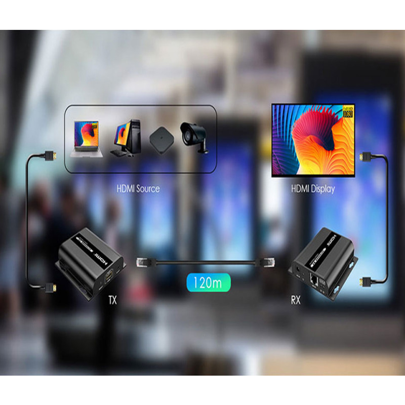 SAXXON LKV38340- Kit extensor HDMI sobre IP/ Resolucion 1080p/ Cat 5e/ 6/ hasta 120 metros/ Hasta 253 receptores/ Delay de 70ms/ HdBIT/ Transmisor de IR/ Plug and play image 9