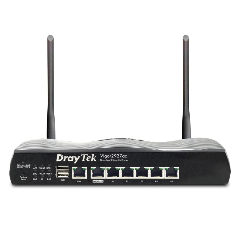 DRAYTEK VIGOR2927- Ruteador Multi-WAN Balanceador de Cargas/ 1 Puerto WAN GE RJ45/ 1 Puerto intercambiable LAN & WAN/ 5 Puertos LAN GE/  50 Tuneles VPN/ 2 Puertos  USB/ Ideal para PyMEs #BUENFIN image 4