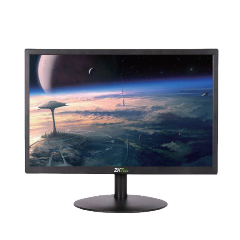 ZKTECO ZD192K - Monitor LED HD de 19 pulgadas / Resolución 1440 x 900 / Entrada de video HDMI y VGA / Altavoces Incorporados / Ángulo de Visión Horizontal 170° /  Soporte VESA / Operación 24/7 / Incluye Cable HDMI / #MUNDIALTVC