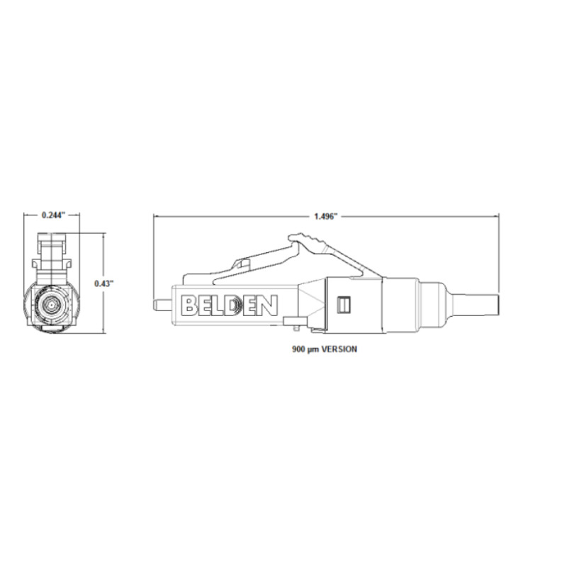 Belden AX105202-S1 conector de fibra óptica image 3