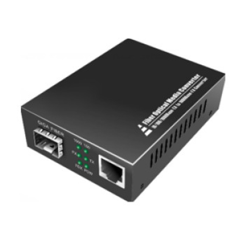 Enson ENS-MC100SFP convertidor de red 1000 Mbit/s 1550 nm Multimodo, Modo único Negro