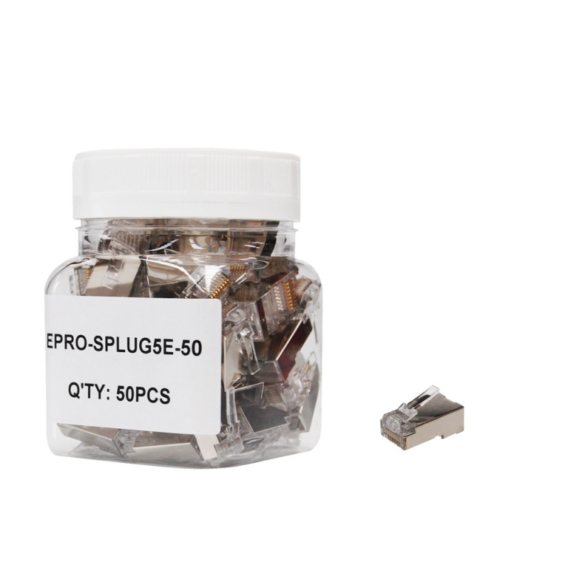 Enson EPRO-SPLUG5E-50 conector RJ45 Metálico image 4