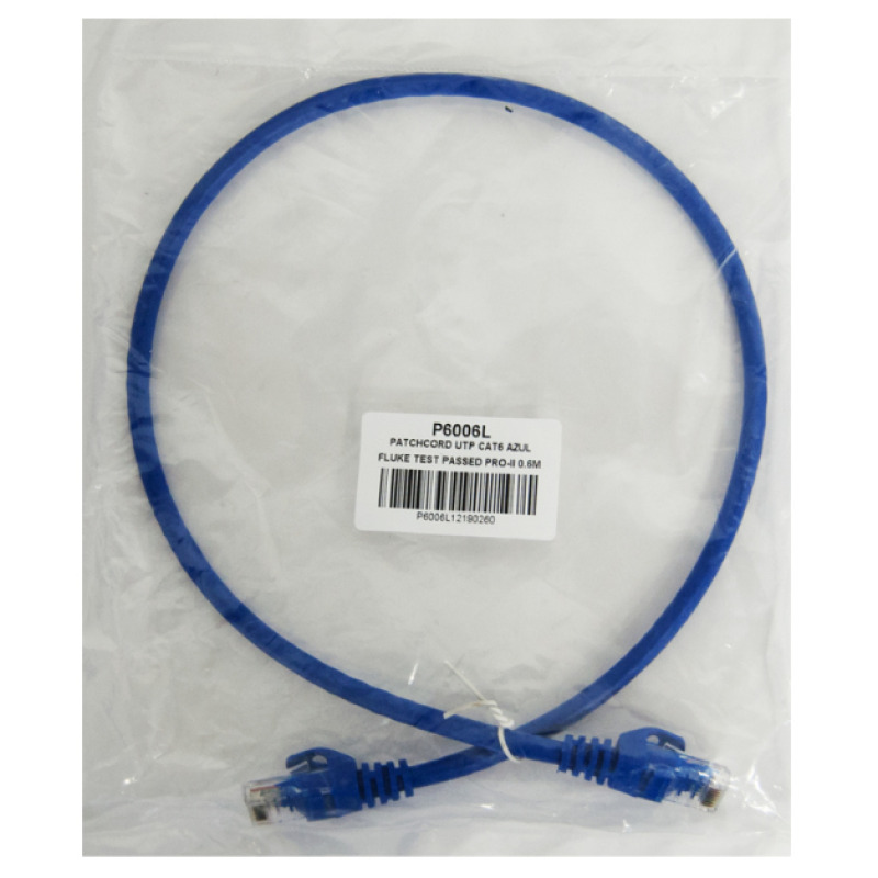 Enson P6006L cable de red Azul 0.6 m Cat6 U/UTP (UTP) image 4