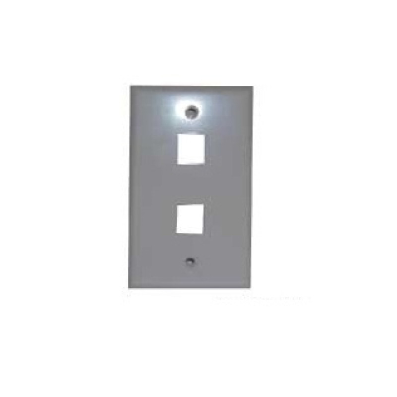 TAPA XCASE DE RED RJ45 DE 2 PERFORACIONES