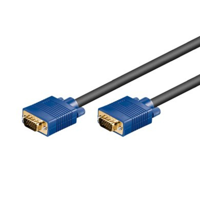 CABLE SVGA BROBOTIX PARA MONITOR HD15 , 1.8 MTS, MACHO A MACHO,  PUNTA AZUL