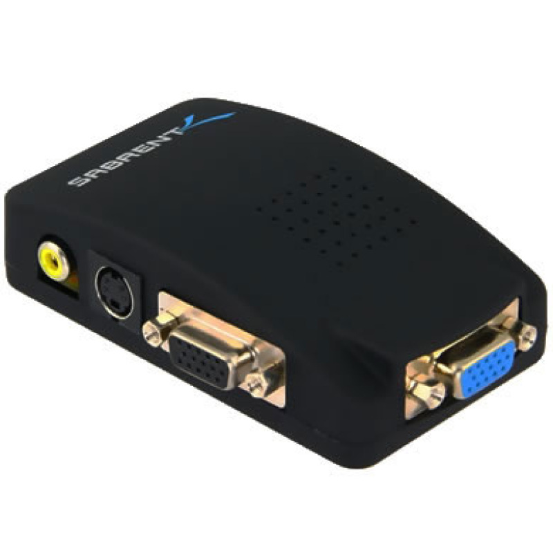 BRobotix 002084 adaptador de cable de vídeo 1.14 m VGA (D-Sub) RCA + S-Video Negro image 3