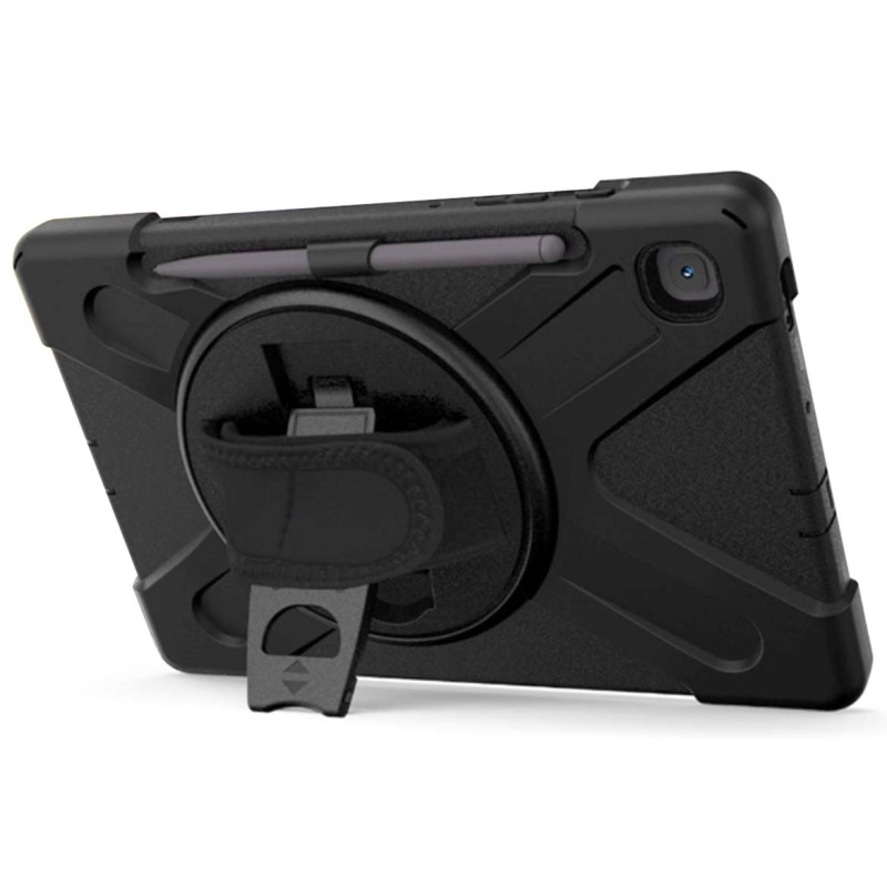 FUNDA BROBOTIX DE USO RUDO, CON CORREA Y GIRO 360 GRADOS  PARA SAMSUNG GALAXY TAB S6 LITE 10.4 SM-P610, SM-P615, SM-P613, SM-P619