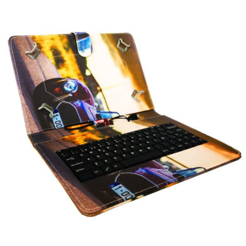 BRobotix 102760C estuche paa tablet 25.4 cm (10") Folio Multicolor image 3