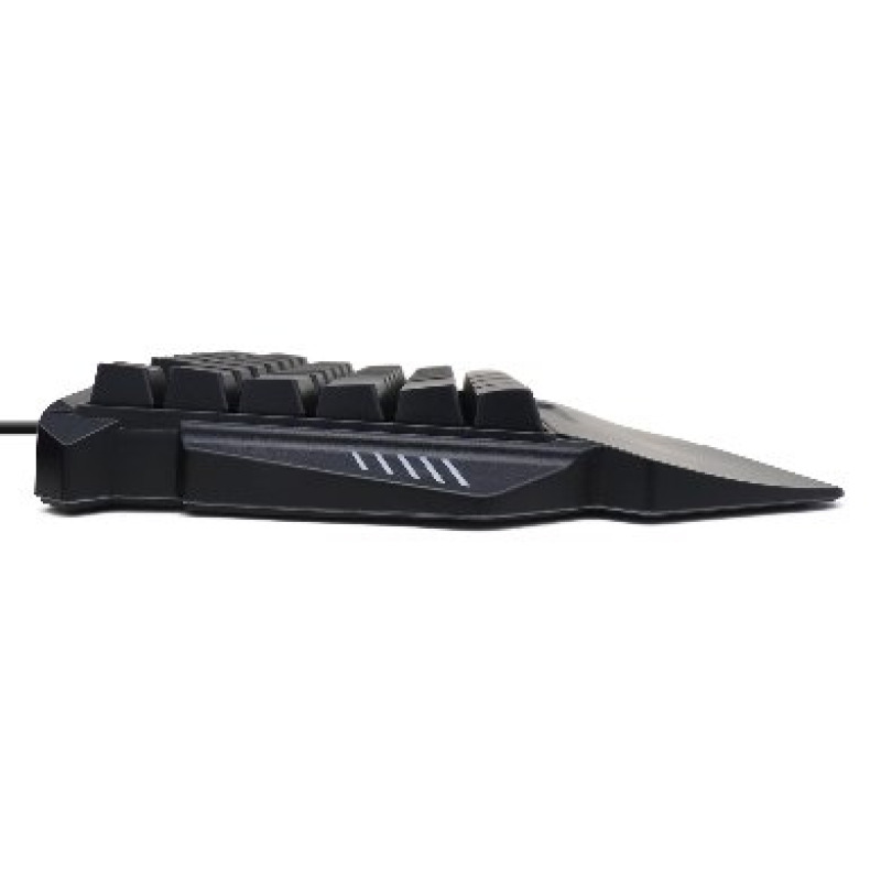 TECLADO BROBOTIX GAMER, ALAMBRICO USB, RGB, ONE HAND, NEGRO image 5