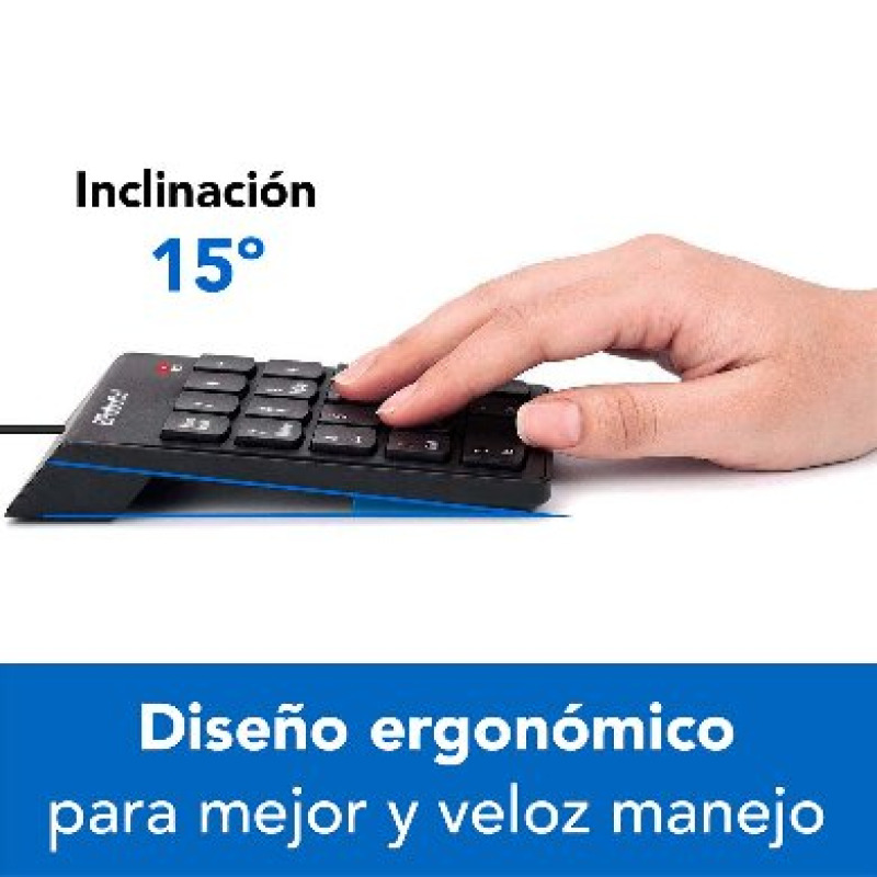 TECLADO BROBOTIX ALAMBRICO NUMERICO USB, DELGADO, COLOR NEGRO image 9