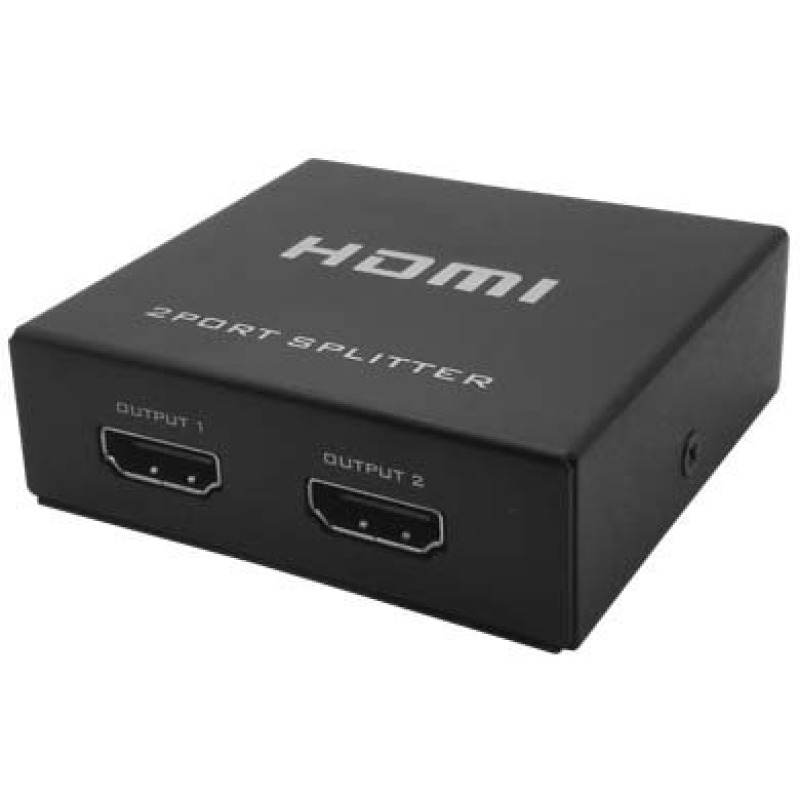 VIDEO SPLITTER HDMI BROBOTIX 2 DISPOSITIVOS A 1 PC, 2K  - 4K, NEGRO 