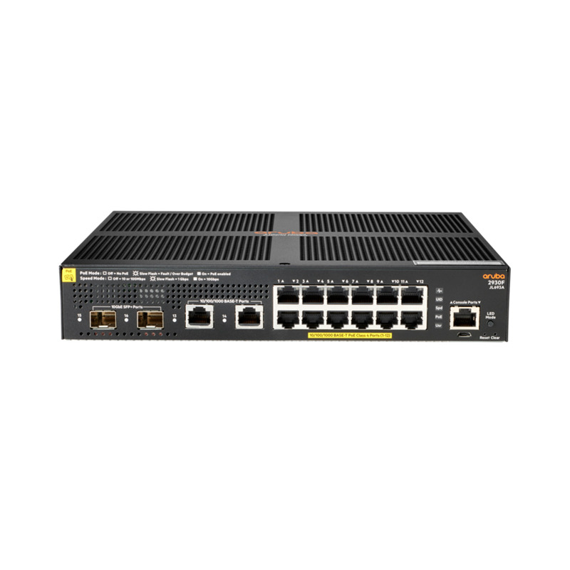 SWITCH HPE ARUBA JL693A 2930F 12G POE 139W 2GE NON POE/2SFP
