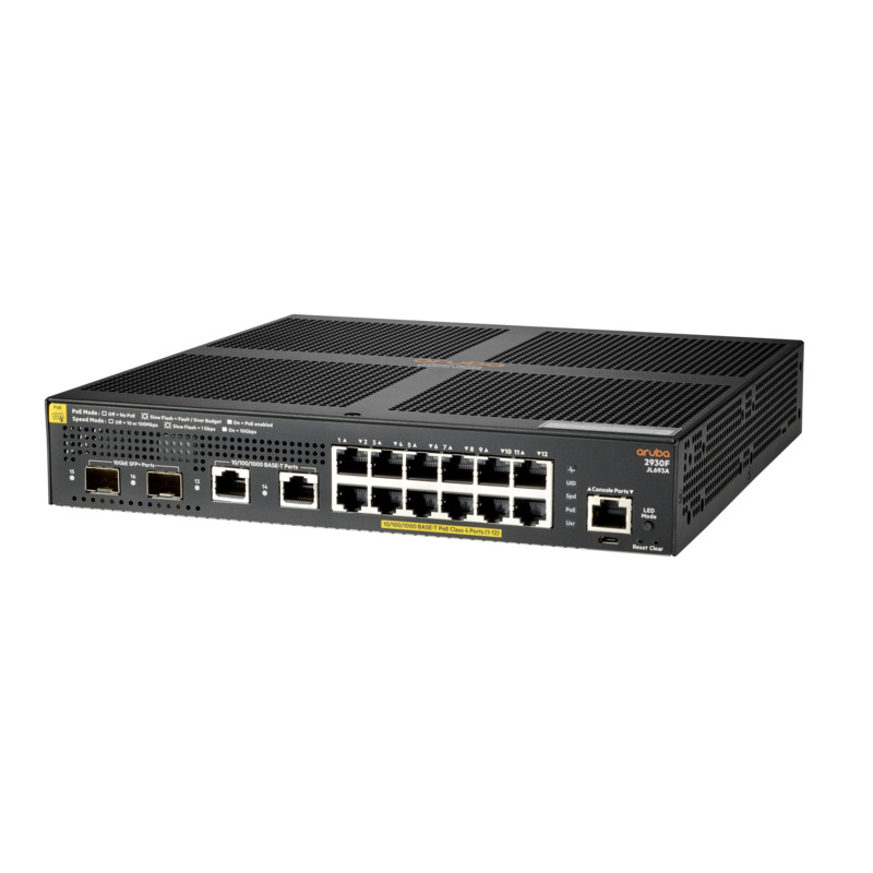 SWITCH HPE ARUBA JL693A 2930F 12G POE 139W 2GE NON POE/2SFP image 4
