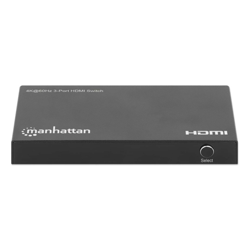 SPLITTER/MANHATTAN/208222/SWITCH HDMI 4K@60HZ, 3 ENTRADAS COMPACTO NEGRO image 6