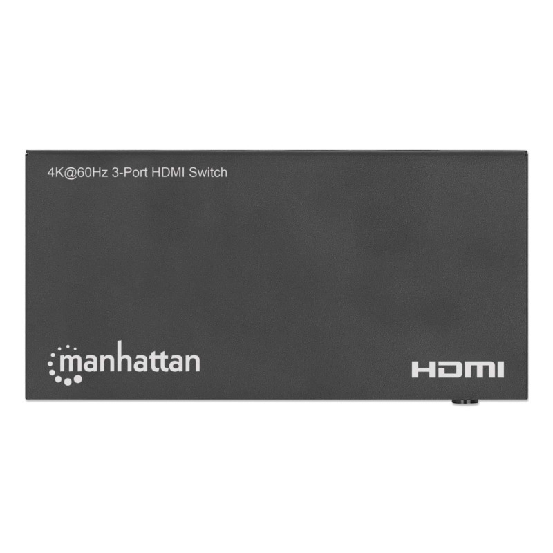 SPLITTER/MANHATTAN/208222/SWITCH HDMI 4K@60HZ, 3 ENTRADAS COMPACTO NEGRO image 10