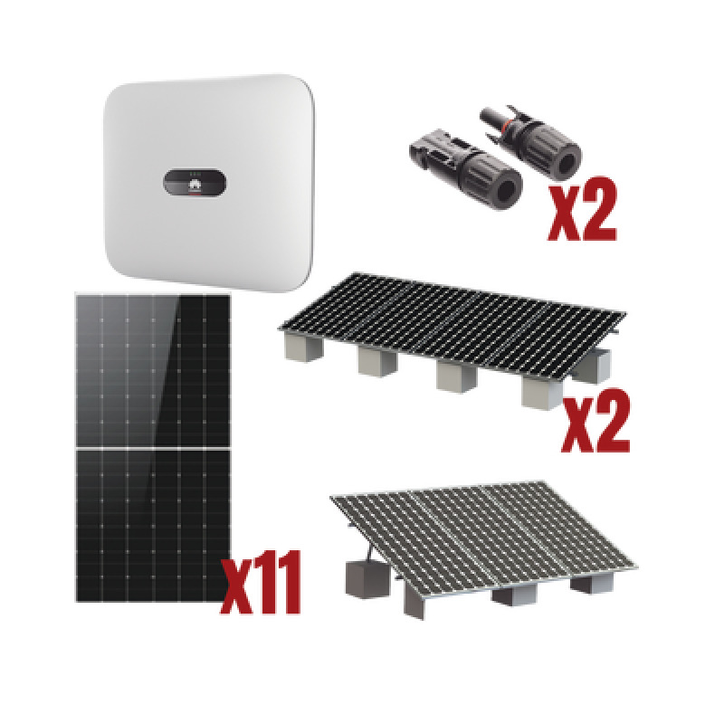Kit Solar Interconexion  / 6 kW  220Vca / Inversor HUAWEI/ Montaje Incluido  