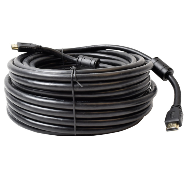 Cable HDMI de 20 Metros High Speed / Resolución 4K / Soporta Canal de Retorno de Audio ARC/ Soporta 3D / Blindado para Reducir Interferencia / Chapado en Oro / Alta Resistencia y Durabilidad
