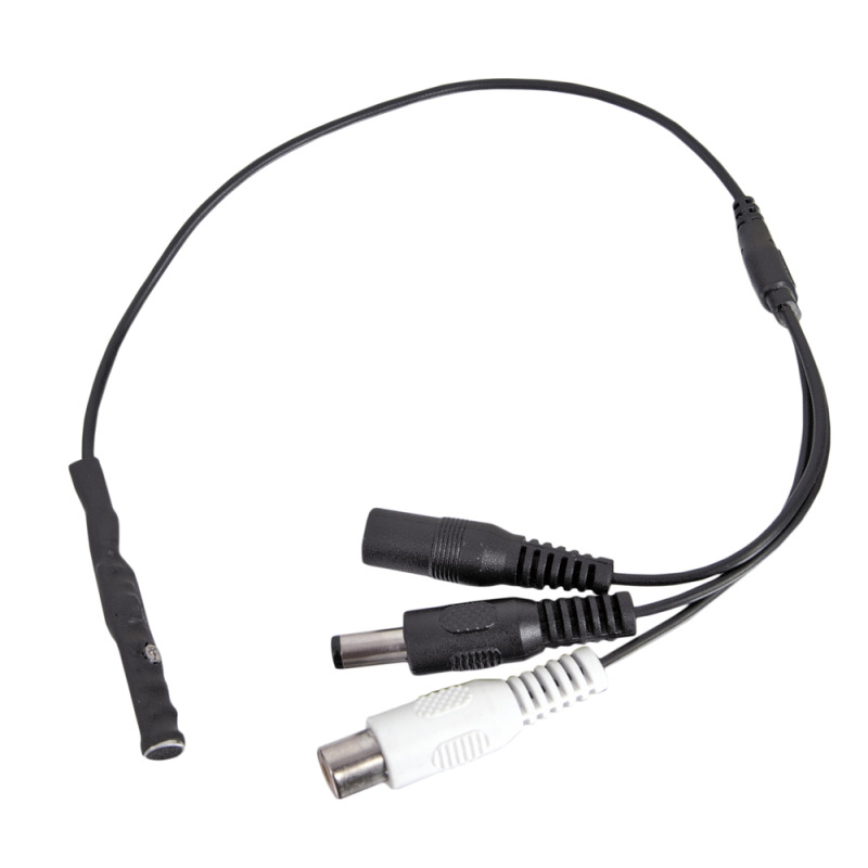 Micrófono con Cancelación de Ruido de Alta Fidelidad / Interior / 12 Vcc / Entrada RCA